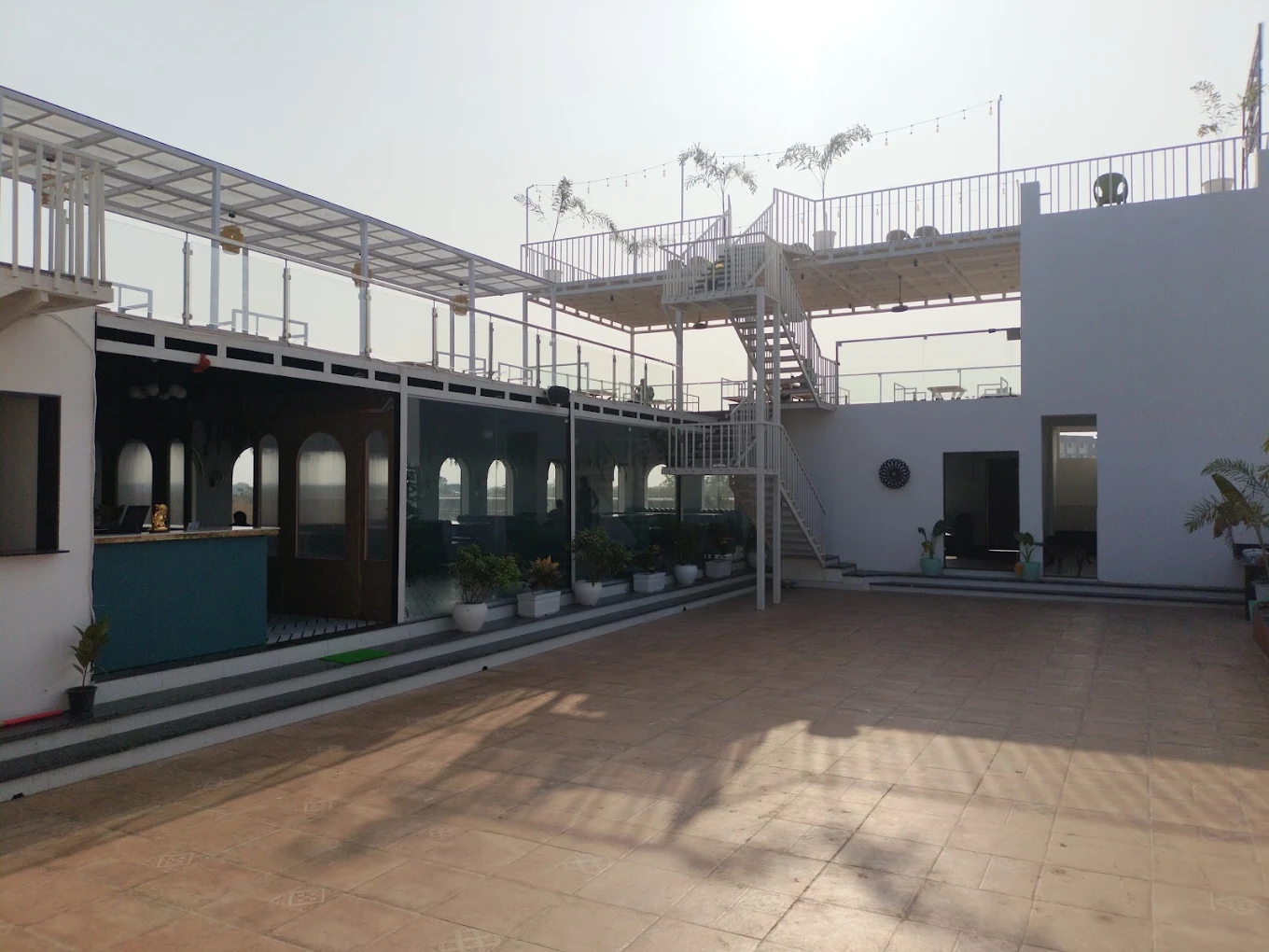Daytime view from the rooftop